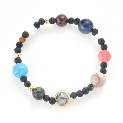 New! Handmade Solar System Bracelet With REAL Gemstones Bracelet Supply and Vibe