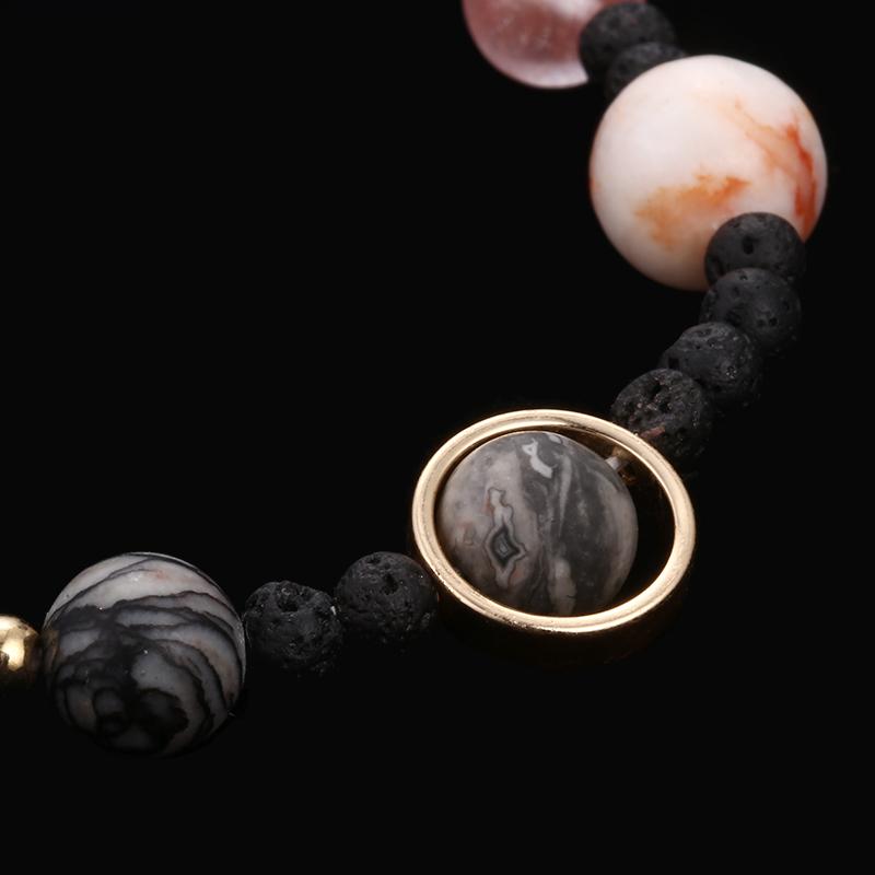 New! Handmade Solar System Bracelet With REAL Gemstones Bracelet Supply and Vibe