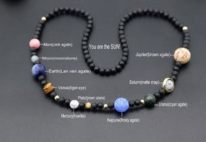 Handmade Solar System Natural Gemstone Necklace Necklace Supply and Vibe 