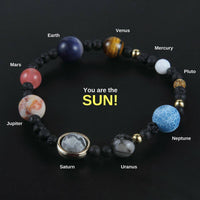 New! Handmade Solar System Bracelet With REAL Gemstones Bracelet Supply and Vibe 