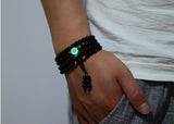 Lucky Buddha Beads with Tiger's Eye & Glow in the Dark Stone Bracelet - Necklace Bracelet Supply and Vibe 